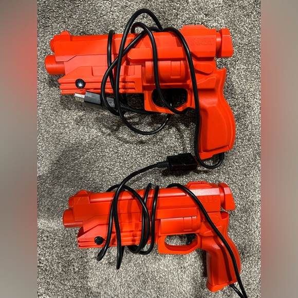 Pair of Sega Saturn Original Stunner Light blaster MK-80113 - Picture 1 of 3